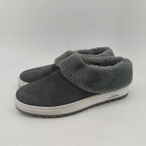 Blondo Gray Slip on Sneakers Sz 8.5M Faux Fur Suede Upper